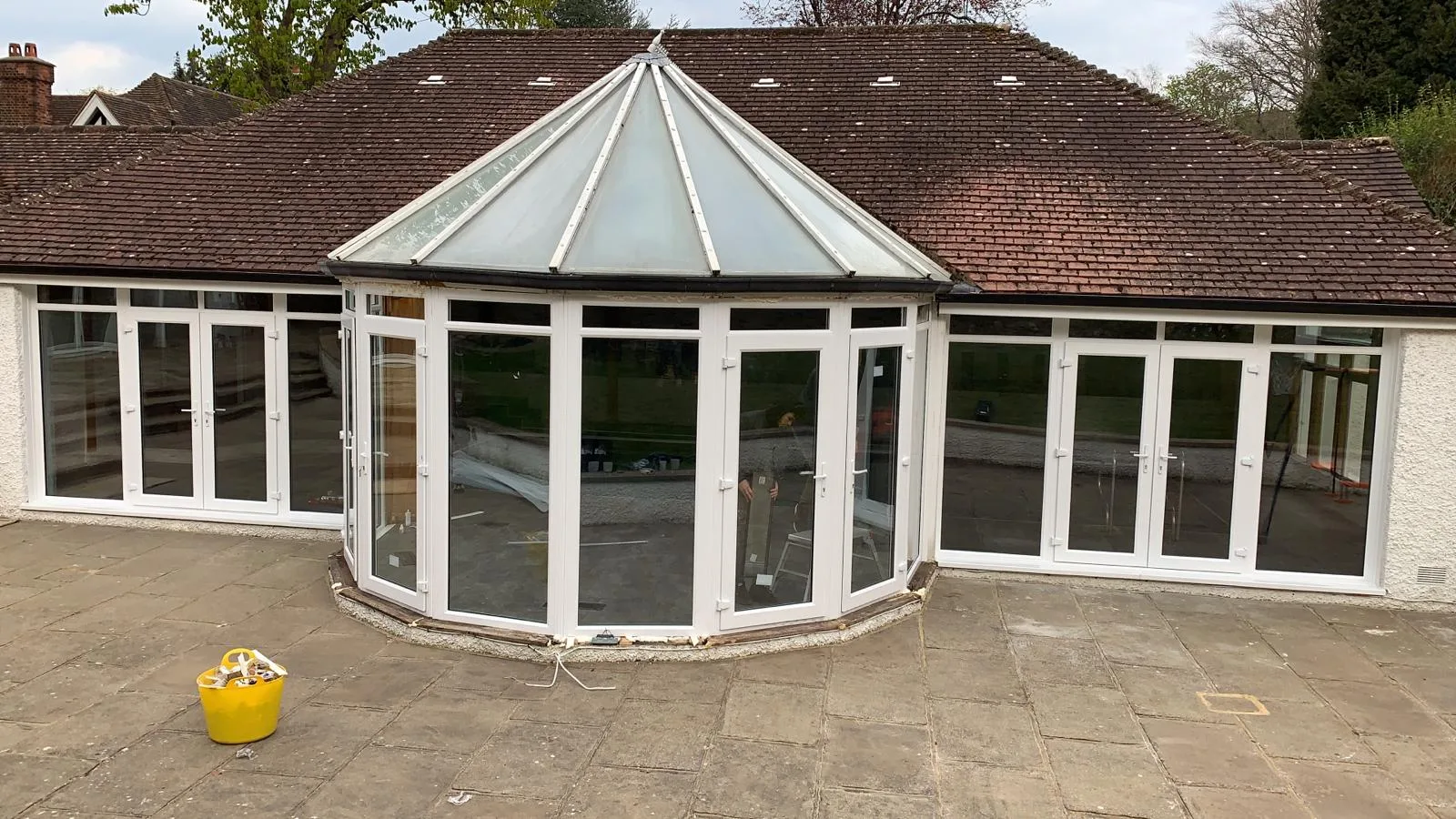 Victorian conservatory, glazed roof